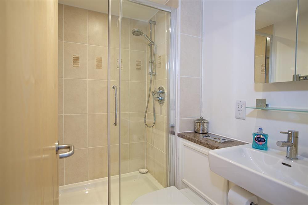 En suite shower room at 13 Crabshell Heights in , Kingsbridge