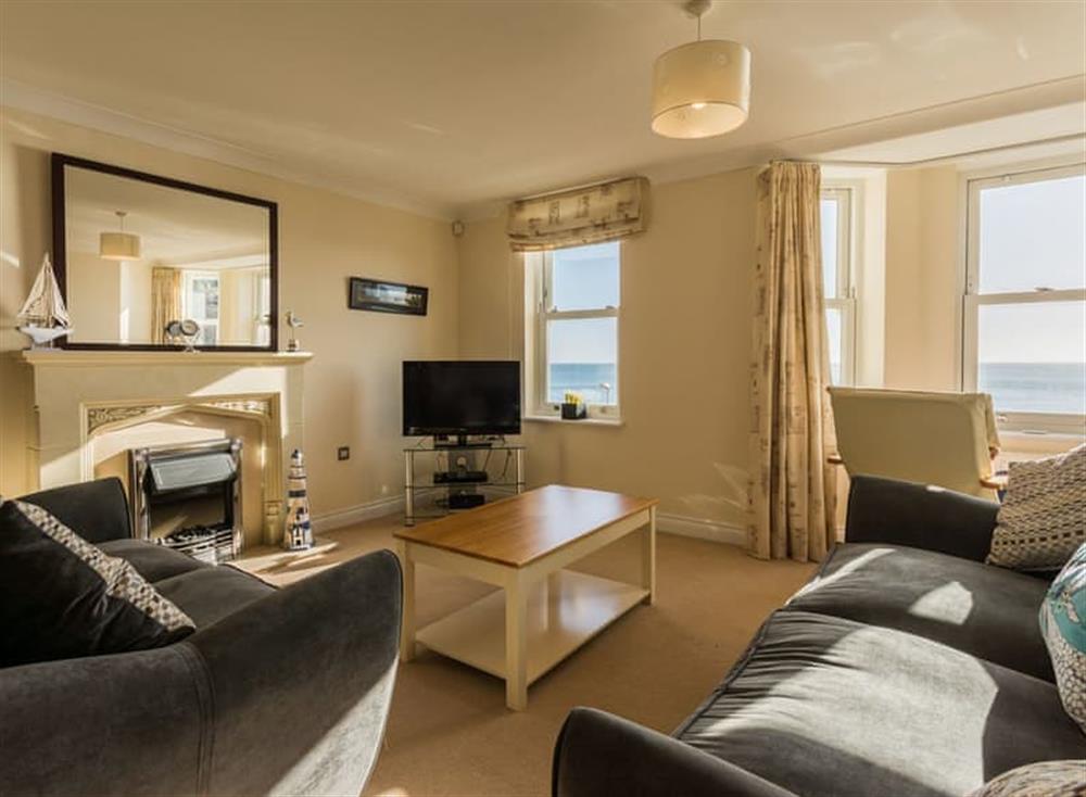 Living area at 13 Great Cliff in Dawlish, South Devon