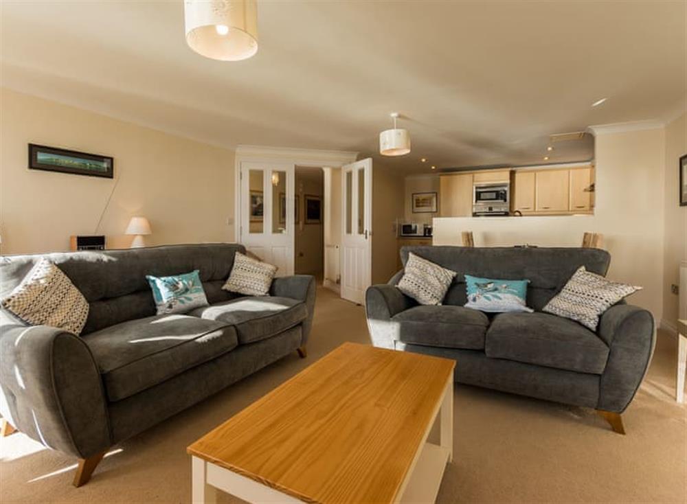 Open plan living space at 13 Great Cliff in Dawlish, South Devon