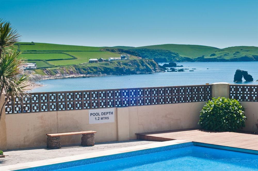 View from pool area at 13 Links Court in Thurlestone, Kingsbridge