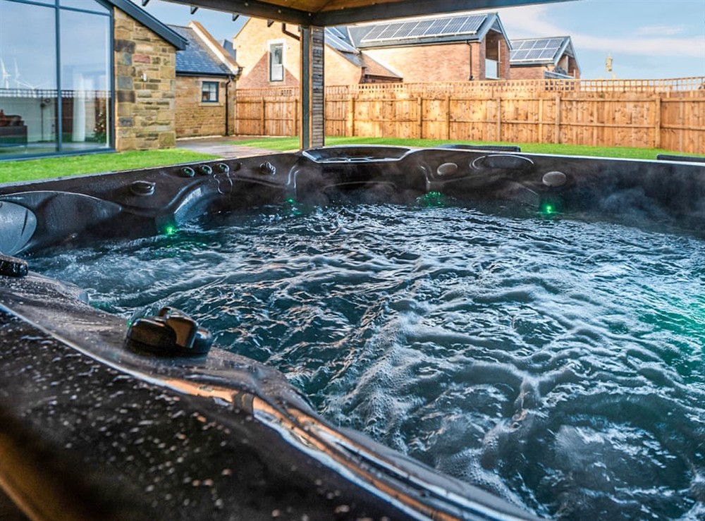 Hot tub at 13 Shearling in Warkworth, Northumberland
