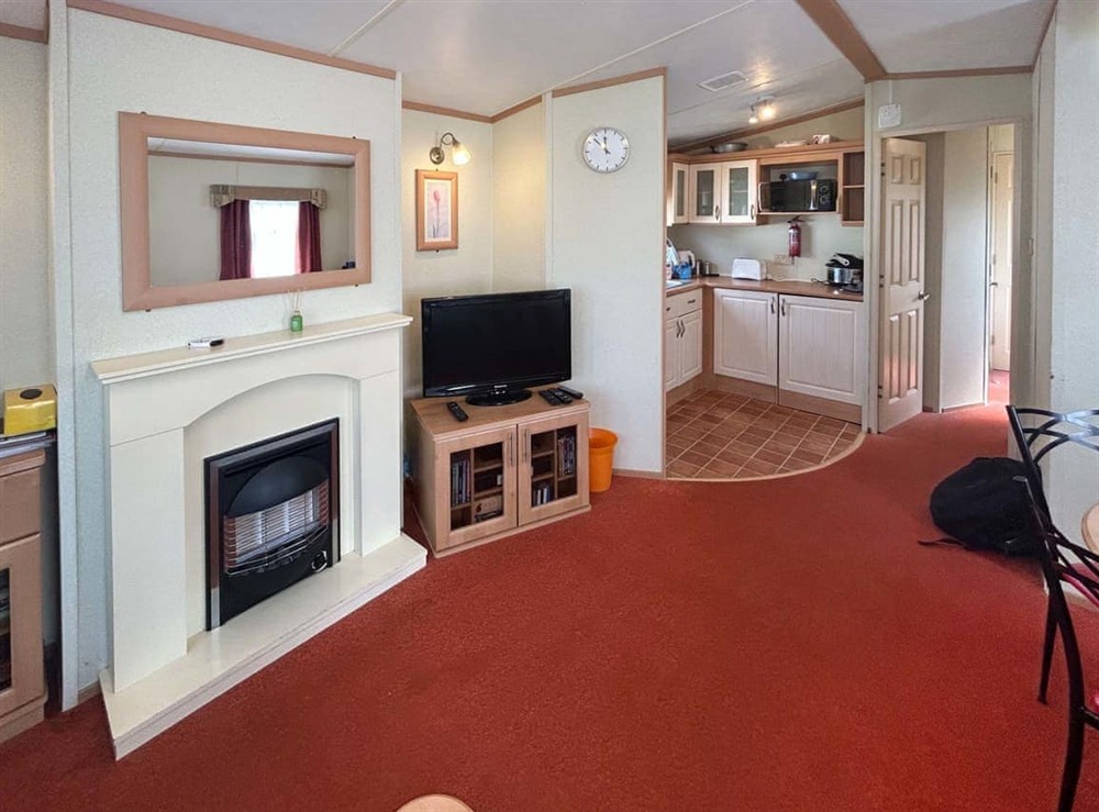Open plan living space at 136 Lakeside in Burnham-on-Sea, Somerset
