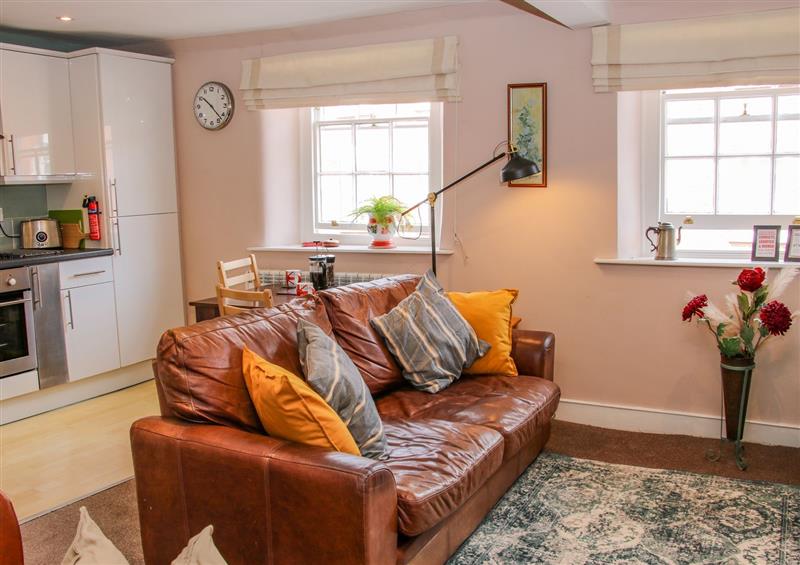 Relax in the living area at 138C Old Star & Garter Mews, Ludlow