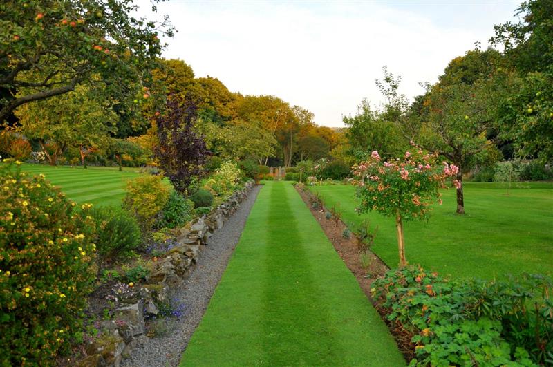 The grounds at 13th Century Scottish Castle, Kilmarnock, Ayrshire