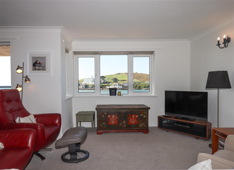 The living room at 14 Burgh Island Causeway, Bigbury-On-Sea