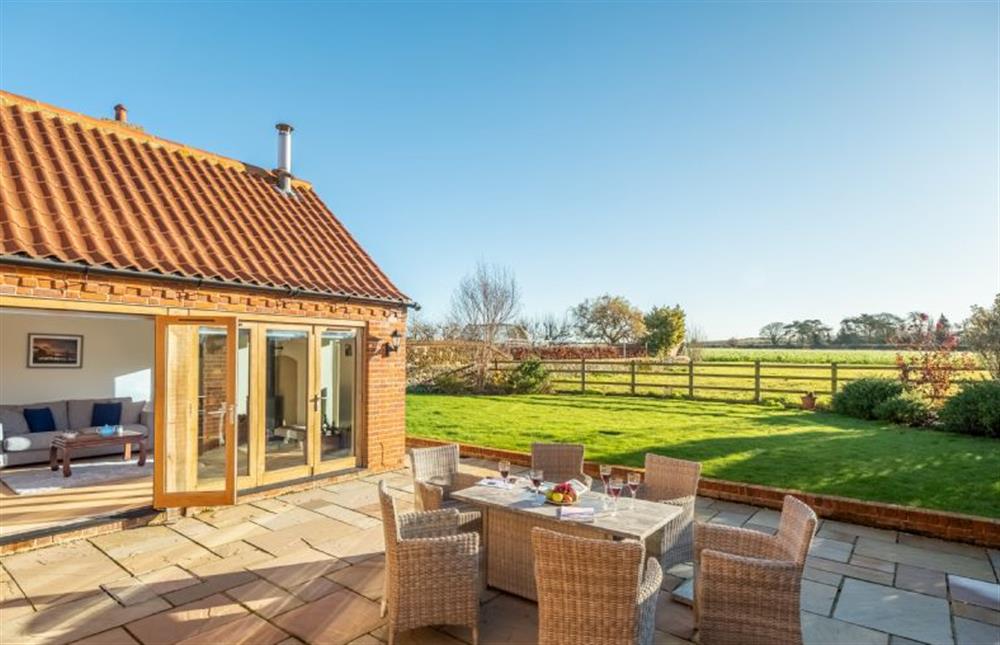 Look at that lovely open view across the fields at 14 Burnham Road, Ringstead near Hunstanton