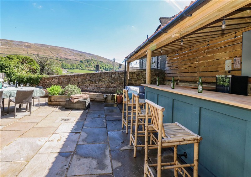 The patio in 14 Hill Close (photo 2) at 14 Hill Close, Reeth