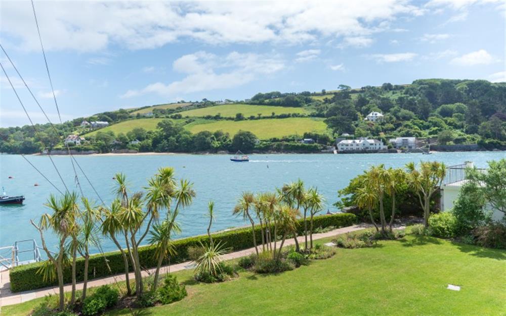 This is the garden at 14 The Salcombe in Salcombe