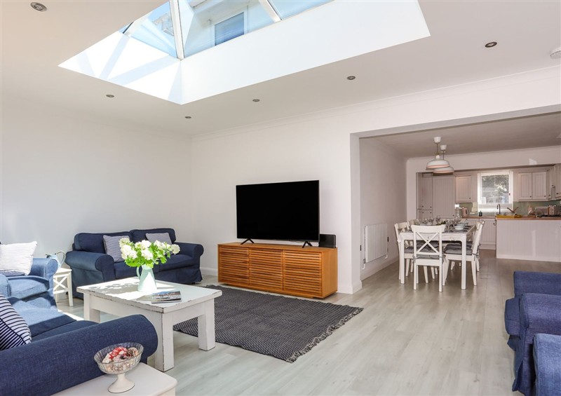 This is the living room at 15 Llwyn Gwalch Estate, Morfa Nefyn