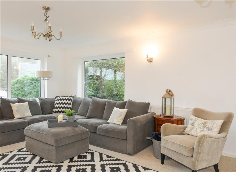 The living area at 15 Maes Awel, Abersoch