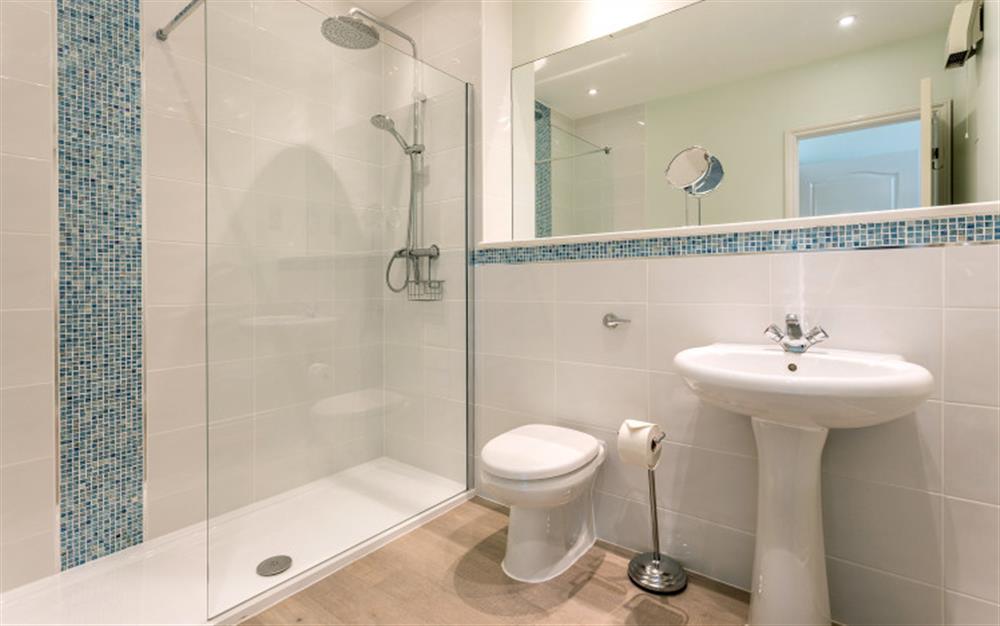En suite shower room  at 15 The Moorings in Kingsbridge