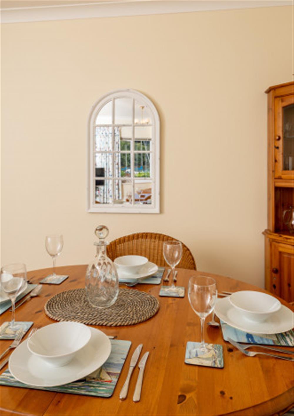 The dining room at 15 The Moorings in Kingsbridge