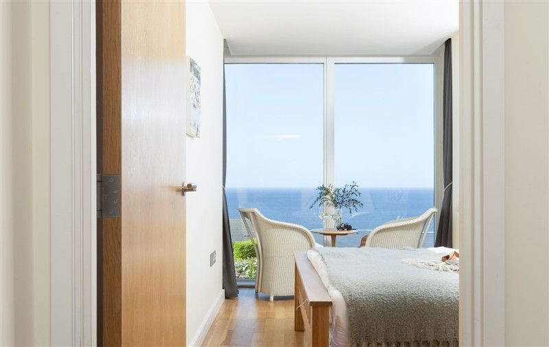 One of the bedrooms at 15 The Sands, Cornwall