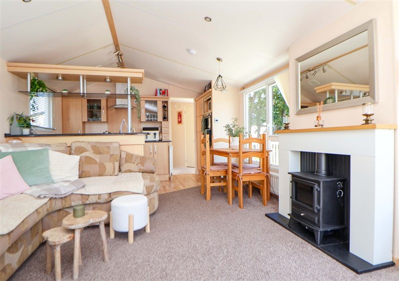 The living area at 152 Central Park, Prestatyn