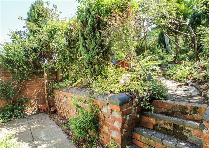 This is the garden at 157 Watling Street South, Church Stretton
