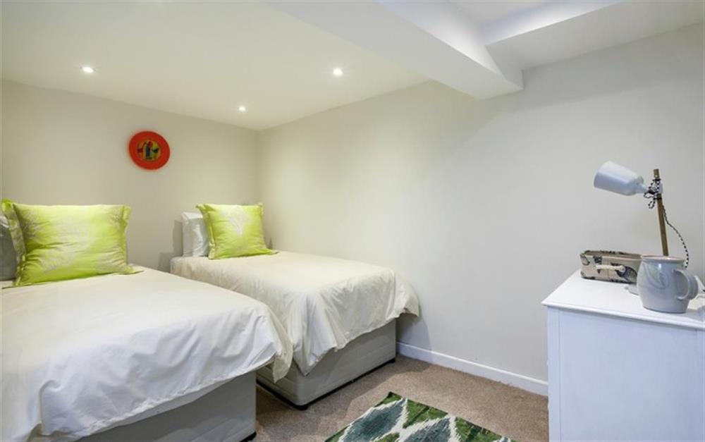 Bedroom 2 with twin 3ft beds at 16 Church Street in Lyme Regis