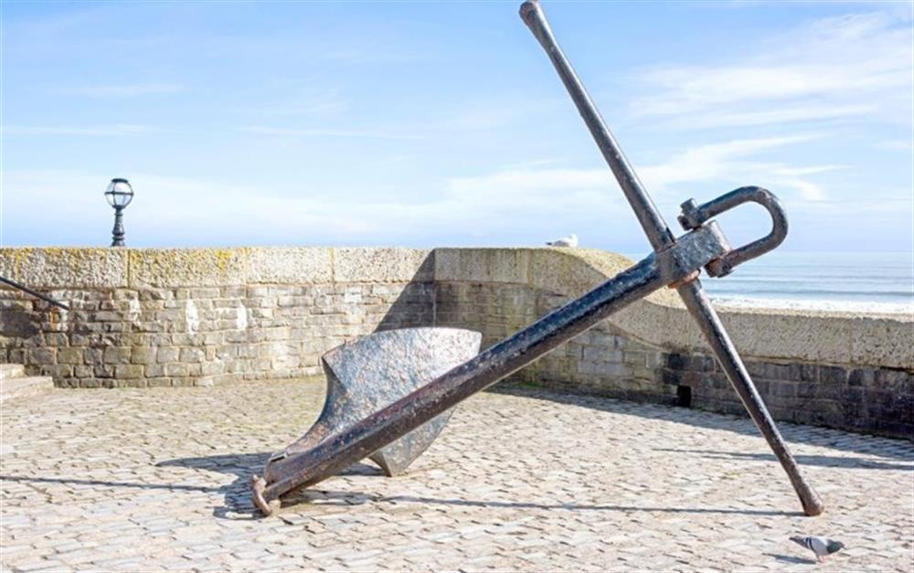 The anchor on Lyme Regis seafront