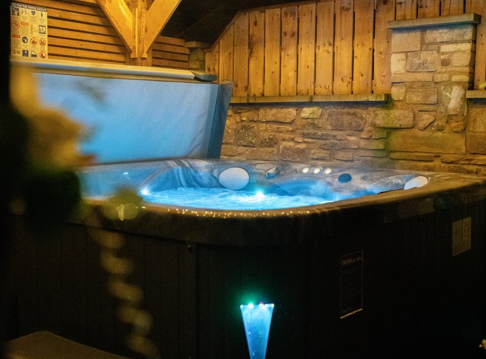 Hot tub at 16 Newland in Warkworth, Northumberland