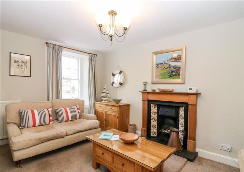 The living room at 16 Westgate South, Crail