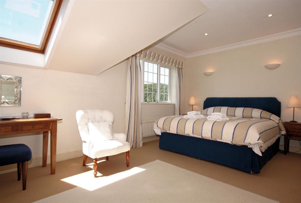 Master bedroom at 17 St Elmo Court in Sandhills Road, Salcombe