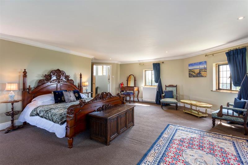 Double bedroom at 17th Century Castle, Clevedon, Avon