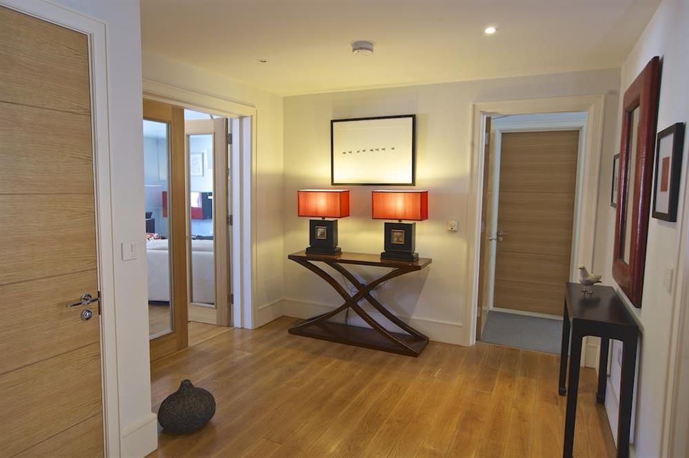 Large hallway leading from the living area to the bedrooms at 18 Dart Marina in , Dart Marina