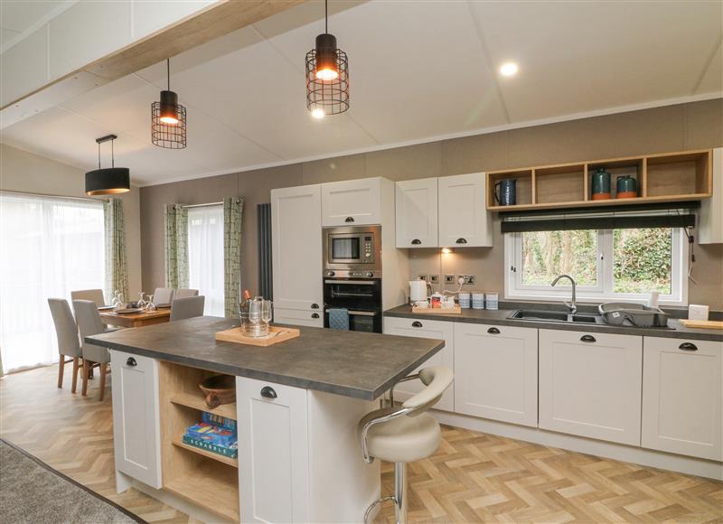 This is the kitchen at 18 Manleigh Park, Combe Martin