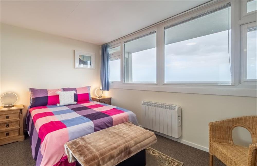 Main bedroom with views onto the sea front at 18 Undercliffe, Felixstowe
