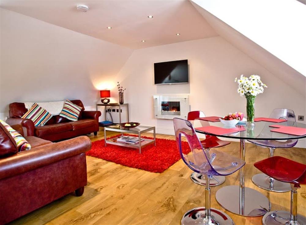 Living room/dining room at 19 At the Beach in Salcombe & South Hams, South Devon