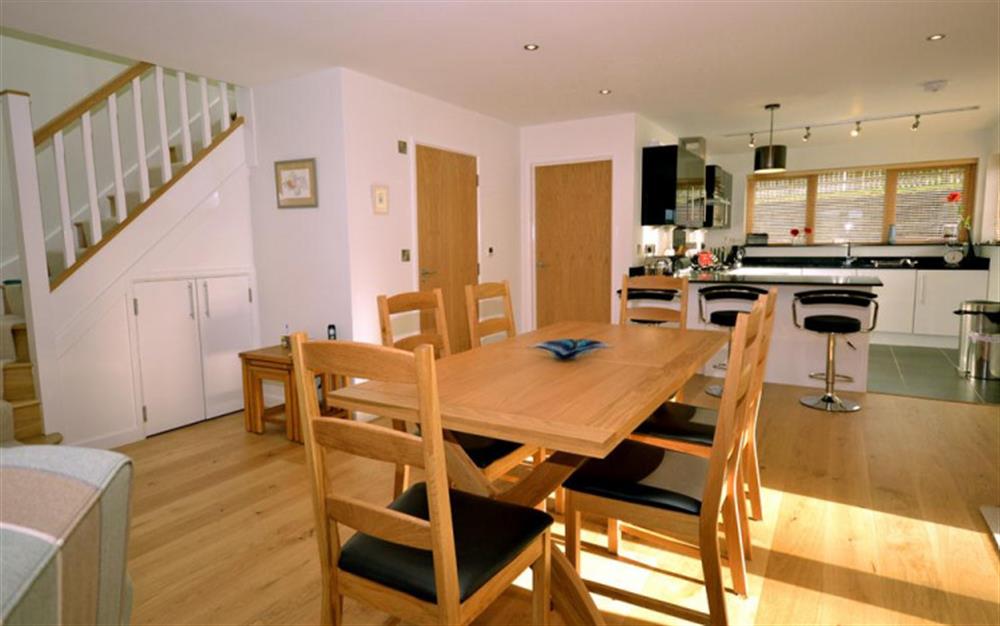 Another view of the kitchen and dining area at 19 Talland in Talland Bay