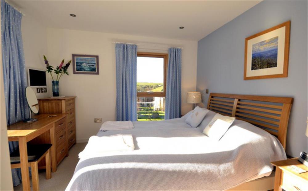 The master double bedroom at 19 Talland in Talland Bay