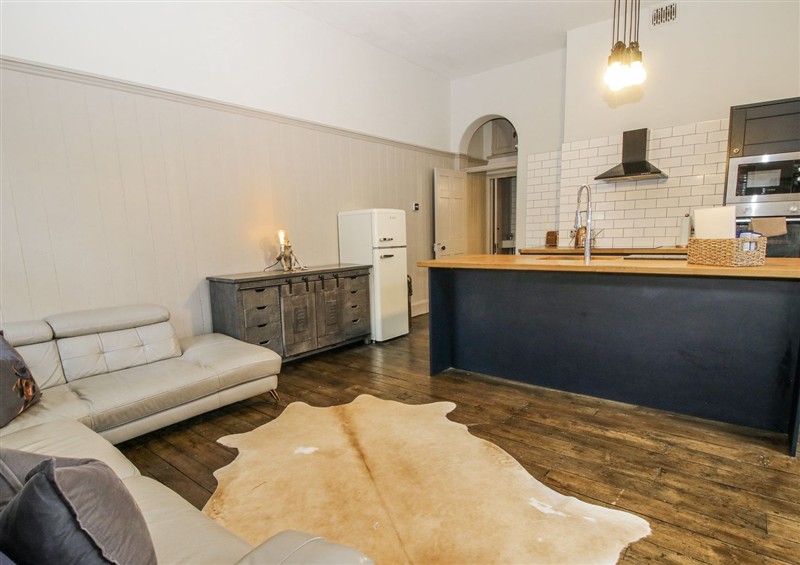 The living area at 1C College Hill, Shrewsbury
