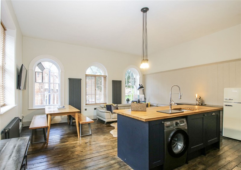 This is the kitchen at 1C College Hill, Shrewsbury