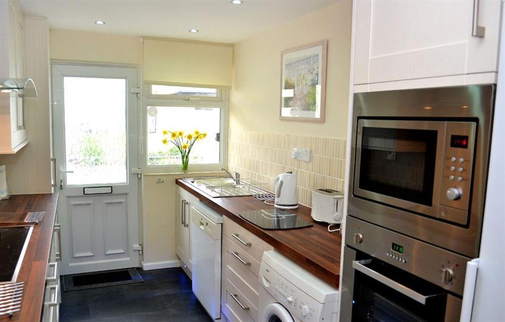The new, well equipped, modern kitchen at 1C Mayflower Court, Dartmouth