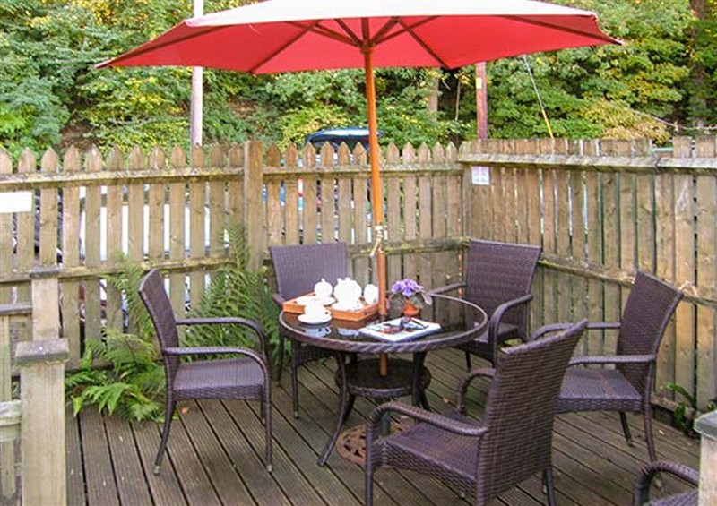 The garden in 2 Aqueduct Cottages at 2 Aqueduct Cottages, Chirk Bank near Chirk