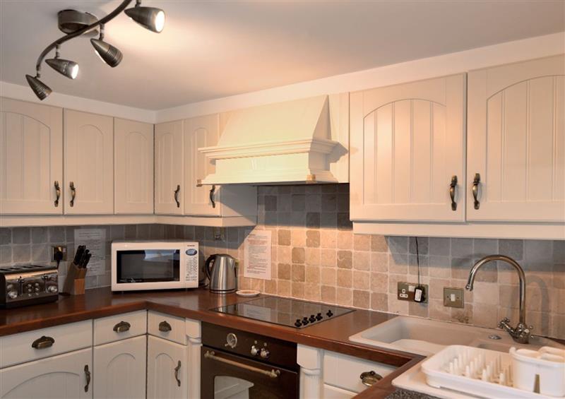 This is the kitchen at 2 Argyle House, Lyme Regis