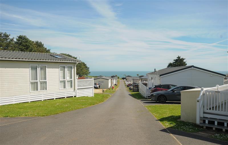 This is the garden at 2 Bed Bronze Chalet Plot T029 with PETS, Brixham