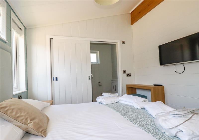 Bedroom at 2 bed Platinum lodge at Hengar, St Tudy near St Breward