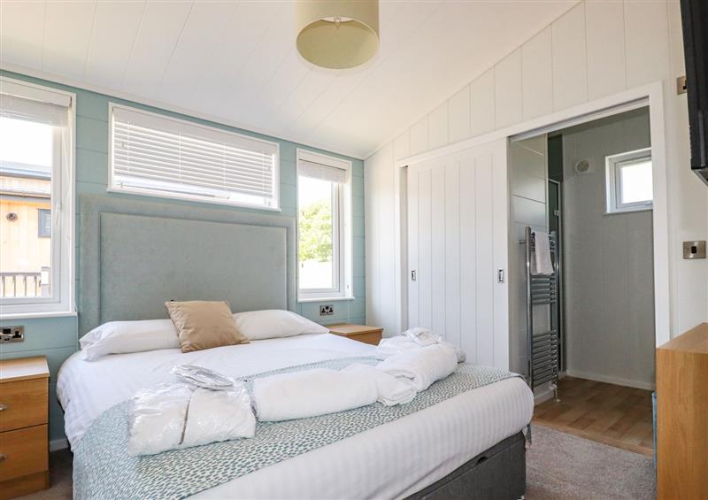 One of the 2 bedrooms at 2 bed Platinum lodge at Hengar, St Tudy near St Breward