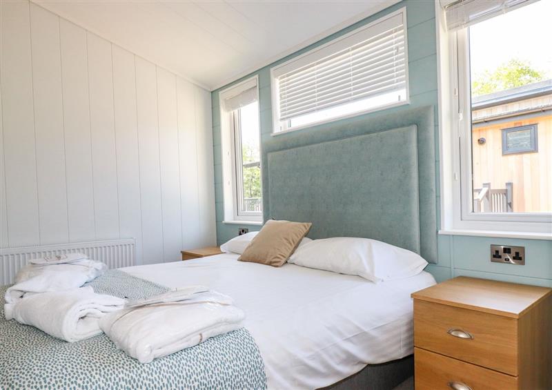 This is a bedroom at 2 bed Platinum lodge at Hengar, St Tudy near St Breward