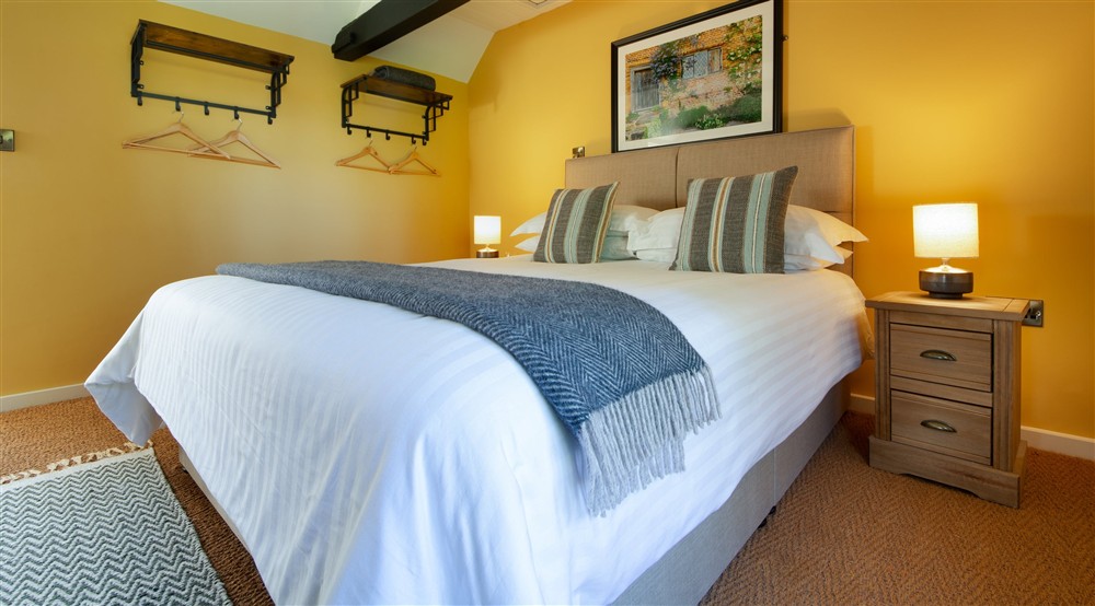 The double bedroom at 2 Bettenham Cottages in Biddenden, Kent