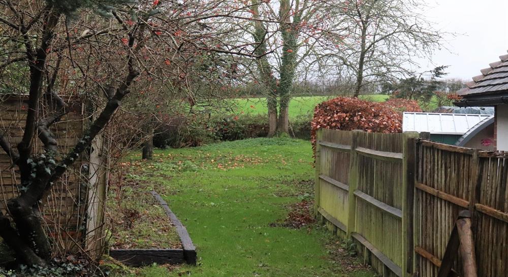The garden at 2 Bettenham Cottages in Biddenden, Kent