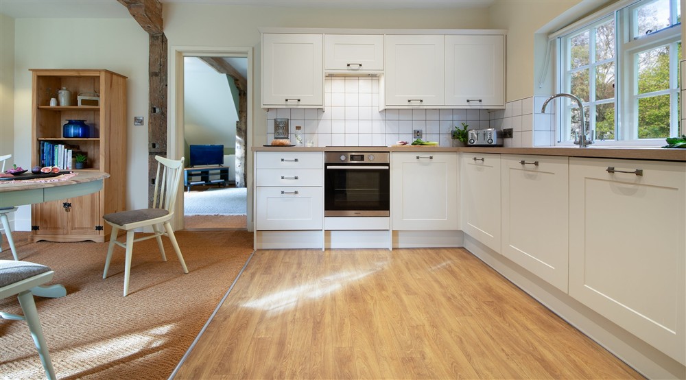 The kitchen diner at 2 Bettenham Cottages in Biddenden, Kent