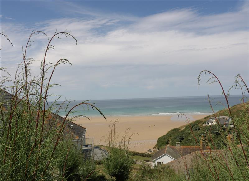 This is the garden at 2 Boathouse Terrace, Mawgan Porth