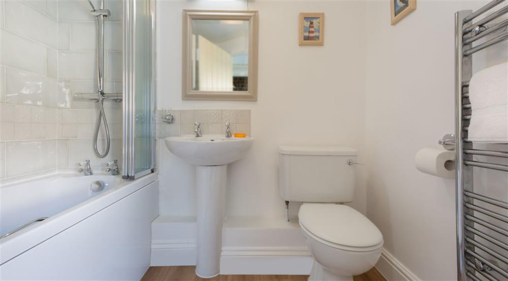 The bathroom at 2 Cart Lodge Barn in Upper Sheringham, Norfolk