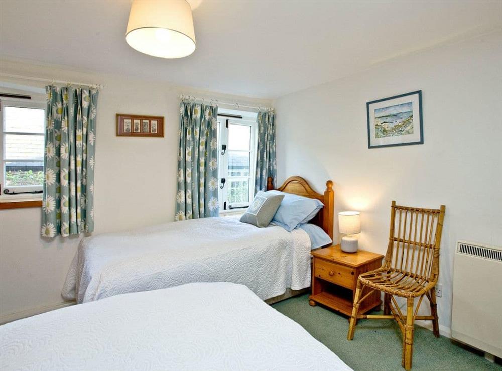 Charming twin bedroom with walk-in wardrobe (photo 2) at 2 Castle Cottage in Bow Creek, Nr Totnes, South Devon., Great Britain