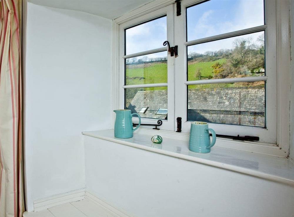 Lovely view from double bedroom at 2 Castle Cottage in Bow Creek, Nr Totnes, South Devon., Great Britain