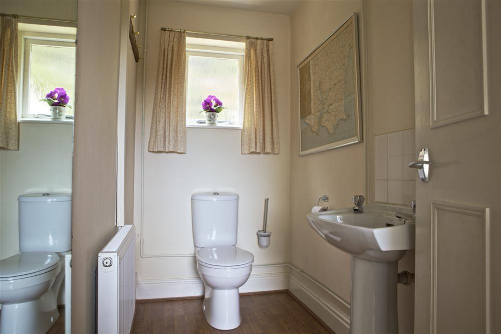 Downstairs cloak room at 2 Channel View in Bennett Road, Salcombe