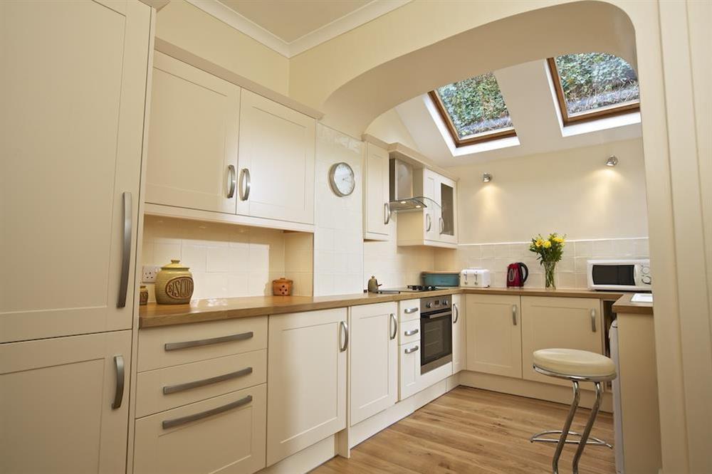 Light airy kitchen area at 2 Channel View in Bennett Road, Salcombe
