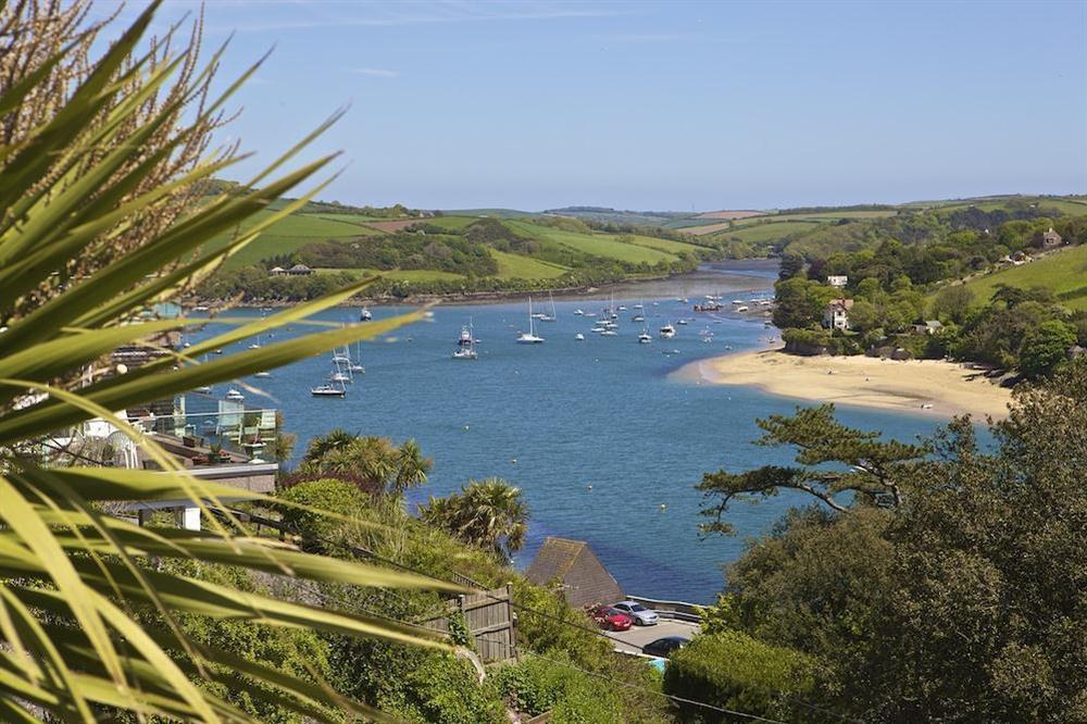 Superb uninterrupted views towards both the mouth of the estuary and the creeks from all bedrooms and living room at 2 Channel View in Bennett Road, Salcombe